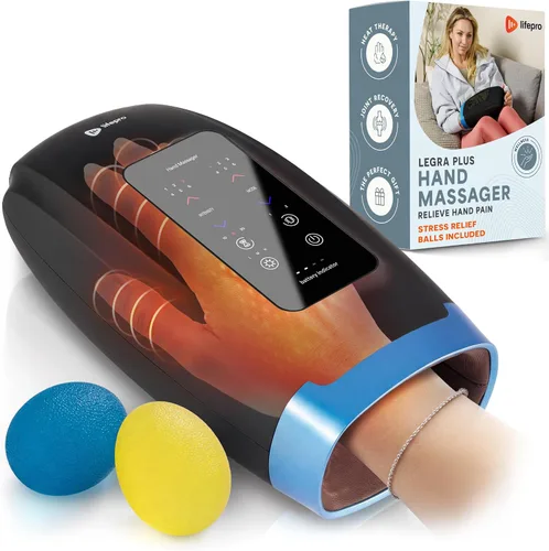 Miniatura 9 de LifePro Legra - Masajeador de manos con calor y compresión, masajeador de dedos, muñeca y palma con 5 modos, terapia de punto de presión para manos