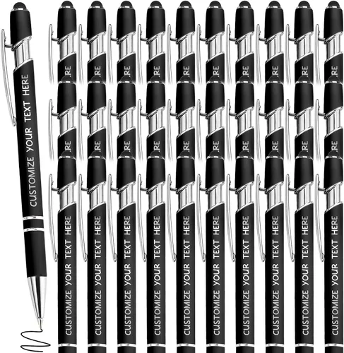 Miniatura 13 de Bolígrafos personalizados con lápiz óptico y grabado gratis, bolígrafos personalizados para negocios, graduación, aniversarios (hasta 500 unidades)