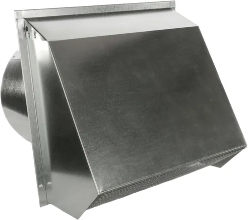 Miniatura 8 de RDP Ventilación de pared con capucha con pantalla y amortiguador (10 pulgadas, blanco)