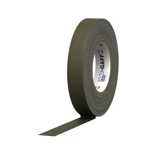 Miniatura 18 de ProTapes Pro Gaff Cinta de Gaffer de tela mate premium de 1 pulgada de ancho con adhesivo de goma, 11 mils de grosor, 55 yardas de longitud