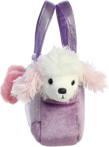 Miniatura 3 de Aurora® Fashion Fancy Pals™ Trendy Sparkle Purple™ - Peluche con elegante bolso para divertirse con disfraz, perfecto para niños de 3 años