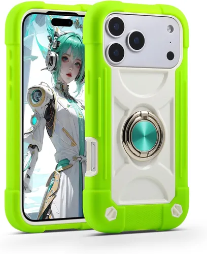 Miniatura 15 de MARKILL Funda compatible con iPhone Air de 6.5 pulgadas 2025 con soporte de anillo giratorio de 360 grados, protección contra caídas de grado