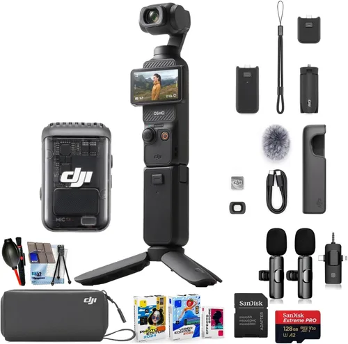 Miniatura 10 de DJI Osmo Pocket 3 Creator Combo, cámaras de vlogging con CMOS de 1 pulgada, cámara de vlog 4K/120fps, estabilización de 3 ejes, seguimiento