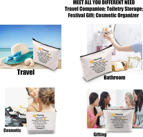 Miniatura 6 de JYTAPP Mawwiage - Bolsa de maquillaje con cremallera temática de películas de princesa, regalos para fanáticos de la película, regalos para novias