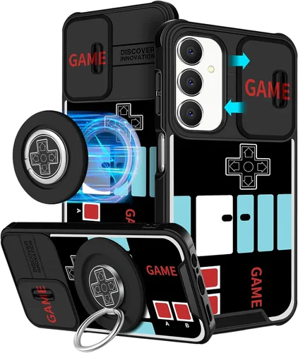 Miniatura 61 de Funermei Funda para teléfono Samsung Galaxy A15 5G - [2 en 1] Funda para teléfono de mujeres lindas chicas, diseño femenino de mariposa negra
