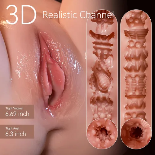 Miniatura 4 de Muñeca sexual de tamaño real de 35 libras, juguetes sexuales masculinos, torso femenino realista para hombres con grandes auges y culo regordete
