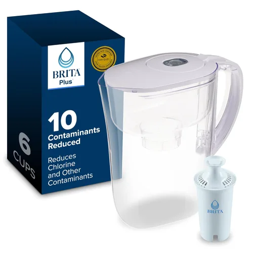 Miniatura 17 de Brita Metro - Jarra de filtro de agua con indicador de cambio SmartLight, sin BPA, reemplaza 1,800 botellas de agua de plástico al año, dura dos