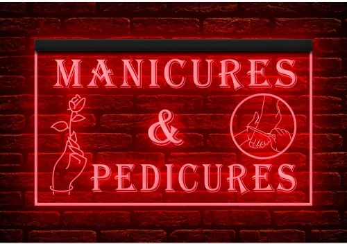 Miniatura 5 de 160055 Manicuras y pedicuras Cuidado de las uñas Salón de belleza Tienda abierta Decoración del hogar Pantalla LED Luz Neón Letrero