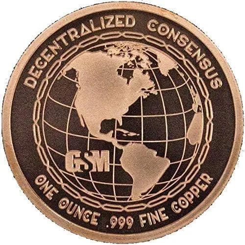 Miniatura 2 de Moneda de cobre Ethereum – 1 oz 0.999% cobre puro redondo – Artículo de coleccionistas de criptomonedas (edición limitada)