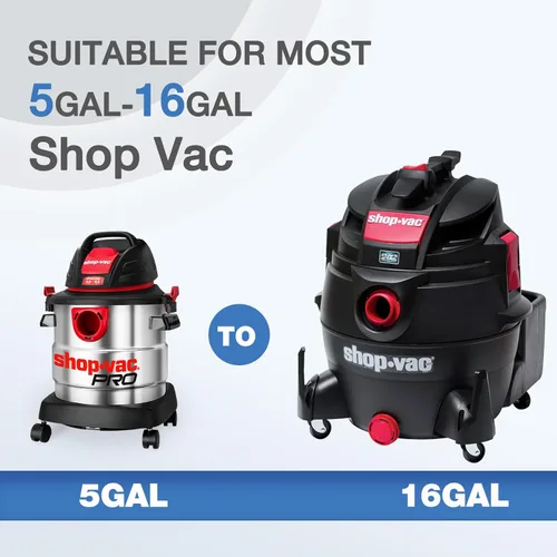 Miniatura 5 de Shop-Vac Filtro de cartucho de alto rendimiento 90350/90304/90344, se adapta a la mayoría de aspiradoras Shop-Vac en húmedo/seco de 5 a 16 galones