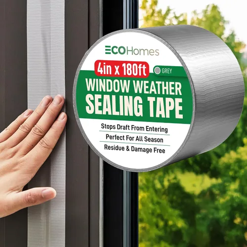Miniatura 19 de ECOHomes Cinta de sellado para ventanas Cinta de sellado de clima de invierno para bloquear corrientes de aire frío a través de huecos de ventanas