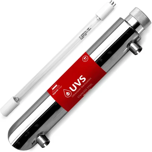 Express Water Reemplazo del filtro de agua UV - Sistema de agua UV - Carcasa de luz UV de 12 pulgadas con bombilla de 10 pulgadas - Sistema de