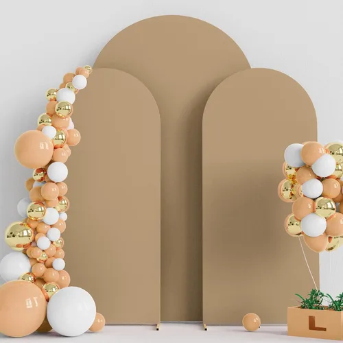 Miniatura 13 de Wokceer Cubierta de Fondo para Arco de Boda 7.2 Pies, Cubiertas Ajustadas de Spandex para Soporte de Arco de Boda de 6 Pies, Juego de 2 Cubiertas