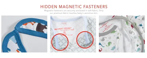Miniatura 4 de Magnetic Me - Traje de bebé de modal de una sola pieza, Flor de Cerezo