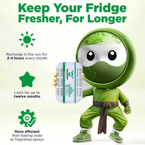 Miniatura 4 de Paquete XL de desodorante para refrigerador y eliminador de olores – Mejor que el bicarbonato de sodio - Eliminador de olores para refrigerador