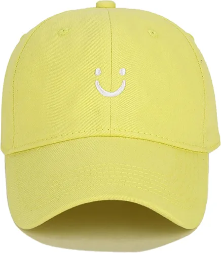 Miniatura 20 de Umeepar Gorra de béisbol con cara sonriente para mujeres y hombres, ajustable, de perfil bajo, de algodón, sin estructura, para papá