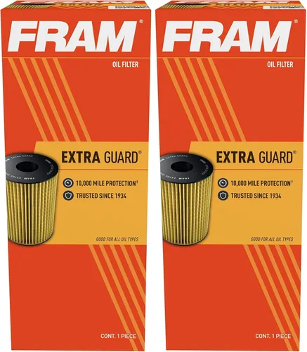 FRAM Extra Guard CH10295, filtro de aceite con intervalo de cambio de 10,000 millas (Paquete de 2)