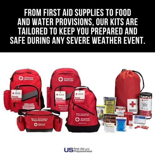 Miniatura 3 de American Red Cross Producto con licencia oficial, kit de supervivencia de primeros auxilios para automóvil para invierno, 27 piezas de suministros
