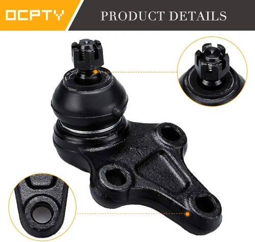 Miniatura 3 de OCPTY - 2 piezas de suspensión delantera inferior rótula - apto para 1989-1998 para Chevrolet Tracker para Suzuki Sidekick para GEO Tracker para GMC
