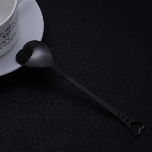 Miniatura 6 de Luxshiny Cucharas de café expreso, cuchara de postre de acero inoxidable, cucharas en forma de corazón, cucharas para helado, cuchara para mezclar
