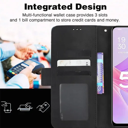Miniatura 6 de Funda compatible con Xiaomi 12S Ultra 5G, tarjetero de piel sintética compatible con Xiaomi 12S Ultra 5G Flip Magnetic Closure Protection Phone