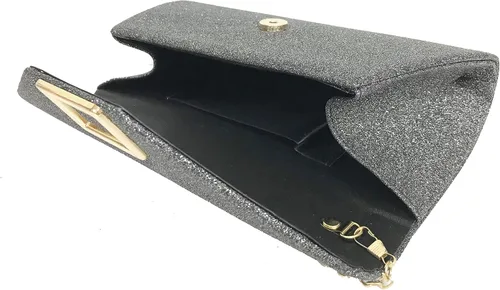 Miniatura 3 de sioglam Bolso de mano de noche con purpurina para mujeres y niñas, bolsa de baile de graduación, cóctel, fiesta, boda, noche
