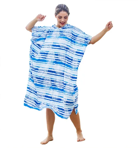 Miniatura 20 de Catalonia Poncho absorbente de surf para hombres y mujeres, poncho de cambio de toalla de secado rápido, poncho de toalla con capucha para adultos