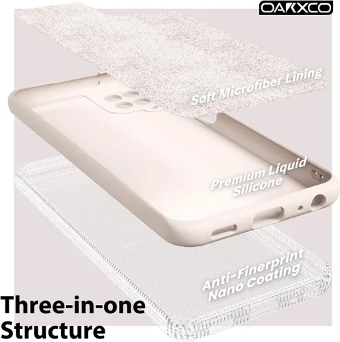 Miniatura 5 de oakxco Funda para teléfono Samsung Galaxy A12 con agarre de silicona líquida, linda delgada fina suave cubierta de gel de goma TPU lisa para mujeres