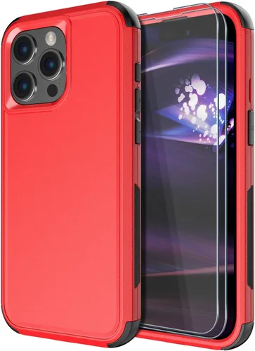 Miniatura 36 de Diverbox Funda para iPhone 15 Plus [a prueba de golpes] [a prueba de caídas] [protector de pantalla de vidrio templado], funda de protección