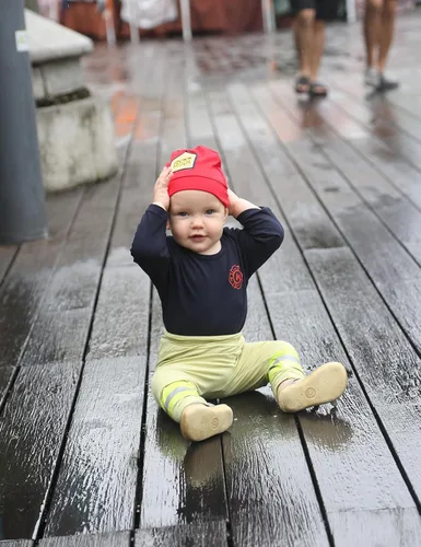 Miniatura 2 de Disfraz de bebé niño recién nacido uniforme con sombrero