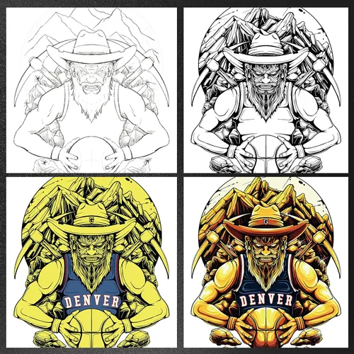 Miniatura 5 de Camisetas gráficas de manga corta con cuello redondo para hombre