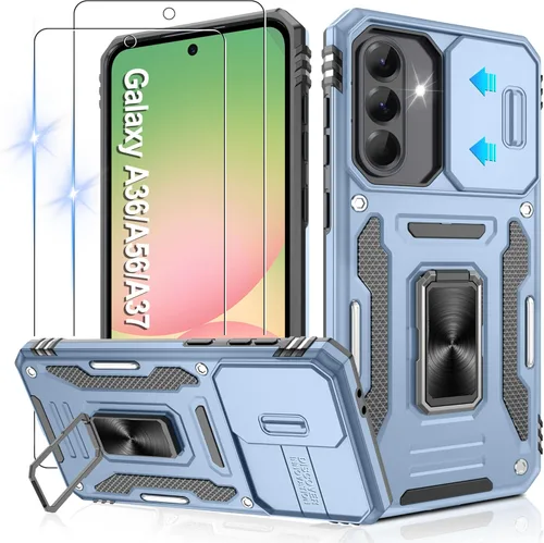 Miniatura 15 de Gritup para Samsung Galaxy S22 Funda con protectores de pantalla HD de 2 paquetes y cubierta deslizante para la cámara, protección contra caídas