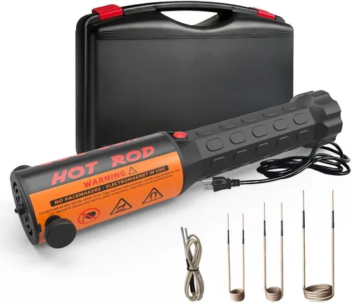 Miniatura 9 de Solary Kit de calentador de inducción magnética, calentador de inducción de 1200 W 110 V con 4 bobinas para quitar tornillos oxidados