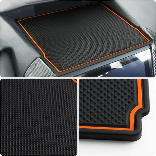Miniatura 6 de Auovo Tapetes para tablero para accesorios de Subaru Forester 2019-2024/ Crosstrek 2018-2023 / Impreza 2018-2023, material de silicona para tablero