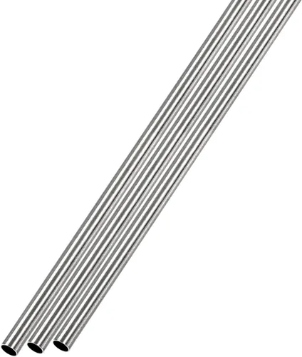 Miniatura 6 de METALLIXITY Tubo de acero inoxidable 304 (0.276 in de diámetro exterior x 0.031 in de alto x 11.811 in de largo) 3 piezas, tubo recto, para muebles