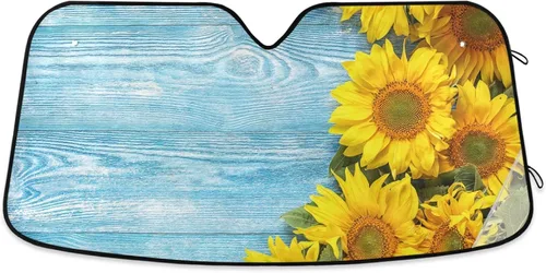 Miniatura 10 de Acuarela Limón Frutas Flores Flores Flores Parabrisas Coche Parabrisas Parasol Plegable Reflectante Bloquea los Rayos