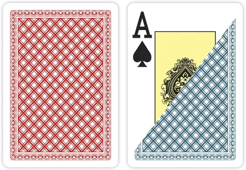 Miniatura 3 de 2 barajas de naipes impermeables 100% de plástico, tamaño de póquer (ancho), índice grande (Jumbo)