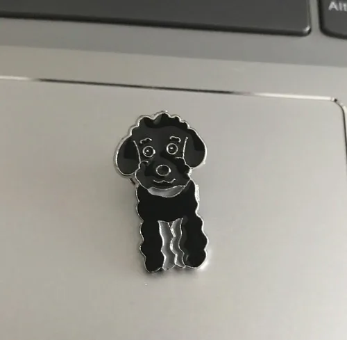 Miniatura 19 de Broche de perro carlino encantador para mascotas, broche de ramillete de metal, placa de identificación para perro, regalo de cumpleaños de Navidad