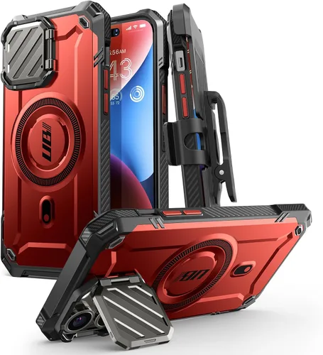 Miniatura 10 de SUPCASE Funda para iPhone 14 Pro Max con Cubierta de Cámara y Soporte (UB Mag XT), [Compatible con MagSafe] [Clip de Cinturón Integrado] Funda