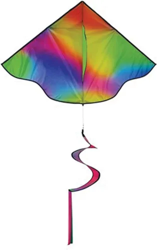 In the Breeze Printed Delta Kites, Easy-Flying Single Line Kites for Kids & Adults Jewel