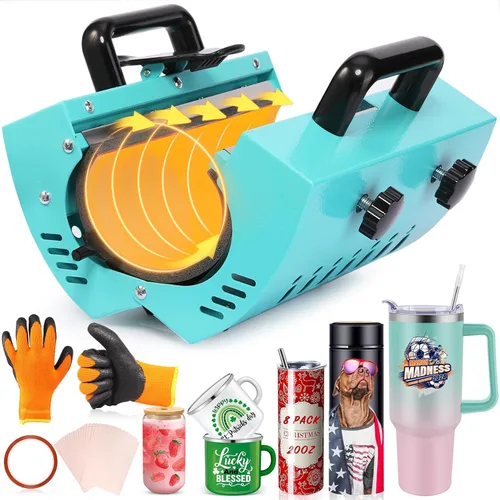 Miniatura 9 de Whubefy Máquina de prensa de calor para vasos de 30 onzas, 20 onzas, sublimación, vaso delgado en blanco, 11-16 onzas, café/cerámica/acero