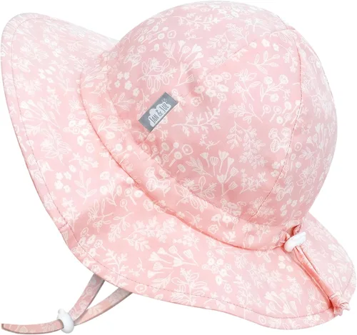 Miniatura 27 de JAN & JUL Sombrero de sol de algodón UPF 50+ con ala ancha para niñas pequeñas