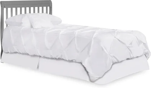 Miniatura 4 de Dream On Me Mini riel para cuna en color gris tormenta, convierte mini cunas en camas de tamaño individual, construcción de madera maciza Gris
