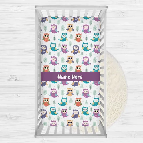 Miniatura 11 de Sábanas de cuna de bebé coloridas personalizadas con nombre, paquete personalizado y sábanas de juego para bebés, sábanas de colchón de cuna