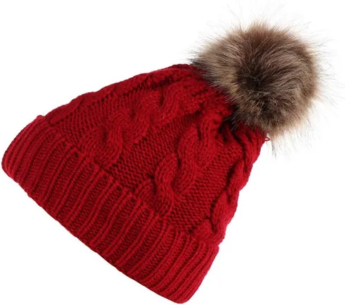 Miniatura 3 de 2 gorros para padres e hijos, para madre e hijahijo, gorro de punto cálido para invierno