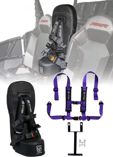Miniatura 14 de UTVMA RZR 1000 y 900 (2014-2023) Asiento de seguridad con arnés de 4 puntos Asiento para niños Asiento de salto Todos los modelos