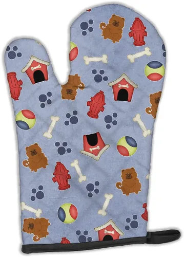 Miniatura 355 de Caroline's Treasures BB2732OVMT Dog House Collection Border Collie - Guante de horno grueso resistente al calor para sartenes calientes y horno