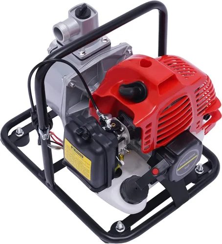Miniatura 9 de Bomba de transferencia de agua a gas de 2 tiempos, 1.7 HP, motor de gasolina de 40.2 cc, bomba de agua portátil de 1 pulgada, bombas de agua