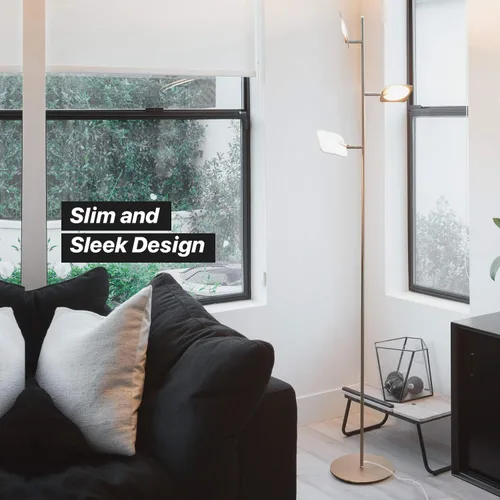 Miniatura 9 de Brightech Tree - Lámpara de pie con 3 luces regulables de 3 pasos con interruptor táctil regulable - Tecnología LED avanzada con 23 vatios