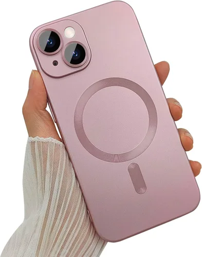 Miniatura 14 de ankofave Funda Magnética para iPhone 14 Plus para Mujeres, Funda Resistente Mate de Lujo Diseño Suave Metálico con Protector de Lente de Cámara